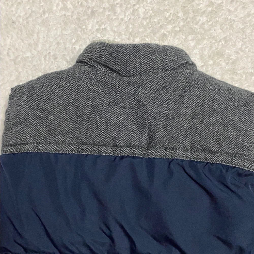 BABY GAP boys Sz 18mo - 24mo puffer vest navy / grey waterproof and lined ¥